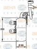 BEHR HELLA SERVICE 8FT 351 335-101 Dryer, air conditioning